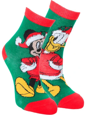 Disney Mickey Mouse Skarpety "Myszka Miki" w kolorze zielonym rozmiar: 31-34