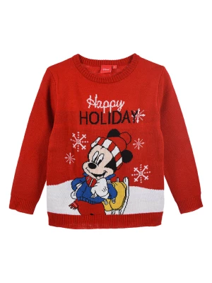 Disney Mickey Mouse Sweter "Myszka Miki" w kolorze czerwonym rozmiar: 104