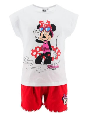 Disney Minnie Mouse 2-częściowy zestaw "Minnie" w kolorze biało-czerwonym rozmiar: 128