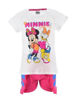Disney Minnie Mouse 2-częściowy zestaw "Minnie" w kolorze biało-różowym rozmiar: 128