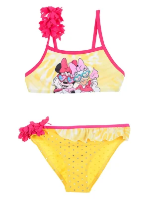 Disney Minnie Mouse Bikini "Minnie" w kolorze żółto-różowym rozmiar: 104