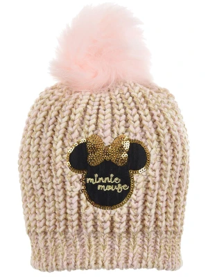Disney Minnie Mouse Czapka "Minnie" w kolorze beżowym rozmiar: 52 cm