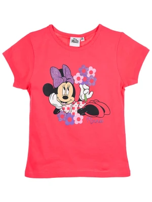 Disney Minnie Mouse Koszulka "Minnie" w kolorze koralowym rozmiar: 128