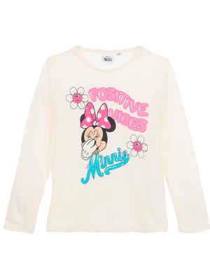 Disney Minnie Mouse Koszulka "Minnie" w kolorze kremowym rozmiar: 116