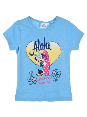 Disney Minnie Mouse Koszulka "Minnie" w kolorze niebieskim ze wzorem rozmiar: 116