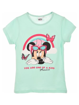 Disney Minnie Mouse Koszulka "Minnie" w kolorze turkusowym rozmiar: 128