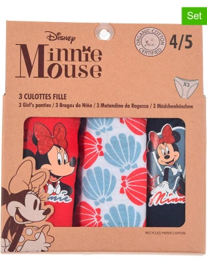 Disney Minnie Mouse Majtki (3 pary) "Minnie" ze wzorem rozmiar: 92/98