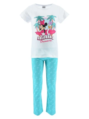 Disney Minnie Mouse Piżama "Minnie" w kolorze biało-niebieskim rozmiar: 128