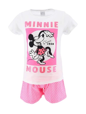 Disney Minnie Mouse Piżama "Minnie" w kolorze biało-różowym rozmiar: 98