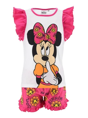 Disney Minnie Mouse Piżama "Minnie" w kolorze różowo-białym rozmiar: 98