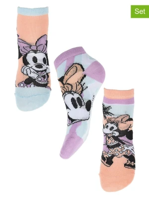 Disney Minnie Mouse Skarpety (3 pary) "Minnie" w różnych kolorach rozmiar: 23-26