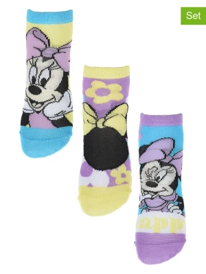 Disney Minnie Mouse Skarpety (3 pary) "Minnie" w różnych kolorach rozmiar: 27-30