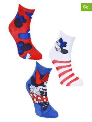 Disney Minnie Mouse Skarpety (3 pary) "Minnie" ze wzorem rozmiar: 31-34