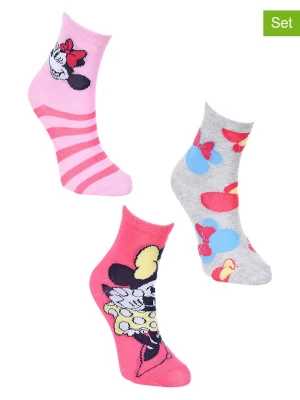 Disney Minnie Mouse Skarpety (3 pary) "Minnie" ze wzorem rozmiar: 23-26