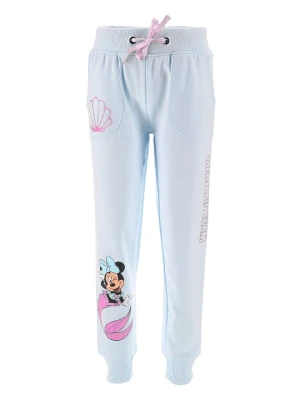 Disney Minnie Mouse Spodnie dresowe "Minnie" w kolorze jasnoróżowo-błękitnym rozmiar: 98