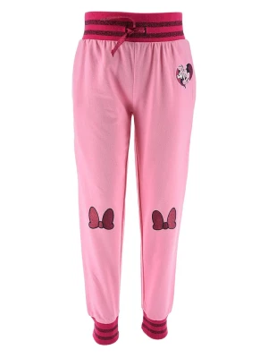 Disney Minnie Mouse Spodnie dresowe "Minnie" w kolorze jasnoróżowym rozmiar: 98