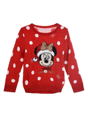 Disney Minnie Mouse Sweter "Minnie" w kolorze czerwonym rozmiar: 128