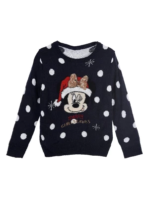 Disney Minnie Mouse Sweter "Minnie" w kolorze granatowym rozmiar: 104