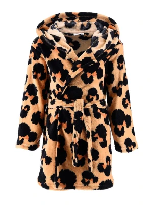 Disney Minnie Mouse Szlafrok "Minnie" w kolorze beżowo-czarnym rozmiar: 116