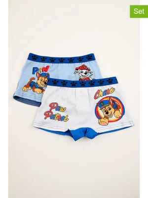 Disney Paw Patrol Bokserki (2 pary) "Psi Patrol" w kolorze niebiesko-białym rozmiar: 110/116