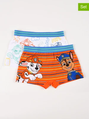 Disney Paw Patrol Bokserki (2 pary) "Psi Patrol" w kolorze pomarańczowo-białym rozmiar: 98/104
