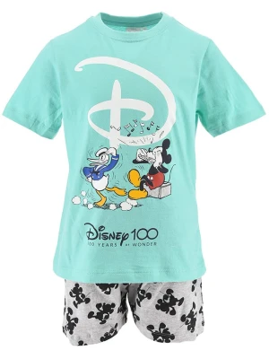 Disney Piżama "Disney 100" w kolorze szaro-turkusowym rozmiar: 98