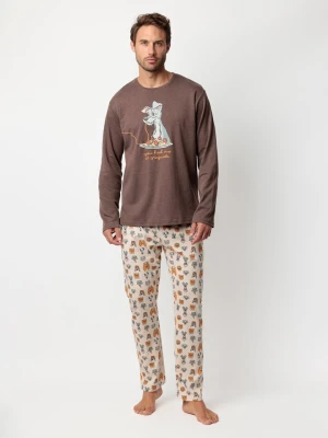 Disney Piżama "Disney" w kolorze brązowym rozmiar: M