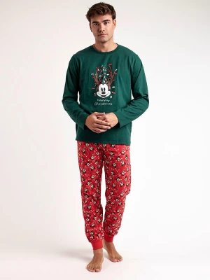 Disney Piżama w kolorze zielono-czerwonym rozmiar: M