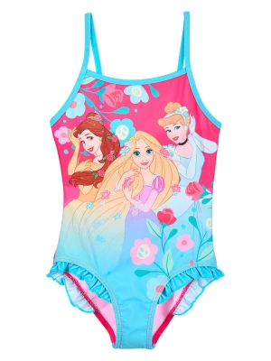 Disney Princess Strój kąpielowy "Księżniczki" w kolorze różowo-błękitnym rozmiar: 98