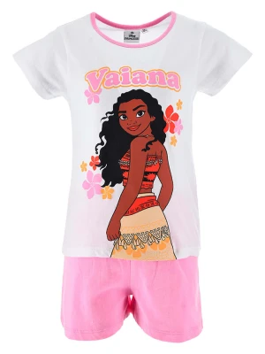 Disney Vaiana Piżama "Vaiana" w kolorze jasnoróżowo-białym rozmiar: 104