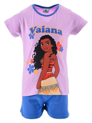 Disney Vaiana Piżama "Vaiana" w kolorze niebiesko-fioletowym rozmiar: 116