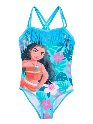 Disney Vaiana Strój kąpielowy "Vaiana" w kolorze niebieskim ze wzorem rozmiar: 104