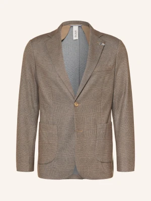 Distretto 12 Marynarka Garniturowa Carracci Slim Fit Z Dżerseju beige