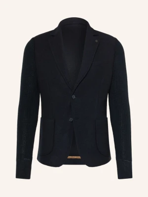 Distretto 12 Marynarka Regent O Kroju Slim Fit Z Mieszanki Materiałów blau GRANATOWY