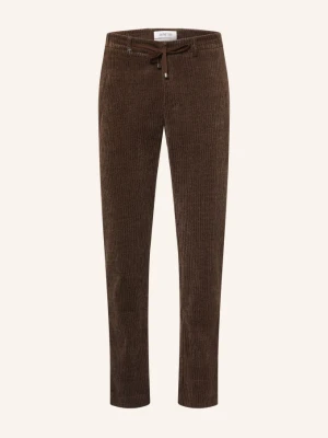 Distretto 12 Spodnie Z Sztruksu Torino York O Kroju Extra Slim Fit braun 0027 MORO