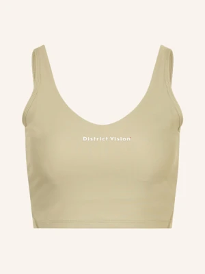 District Vision Biustonosz Sportowy Twin Layered Long Line gruen