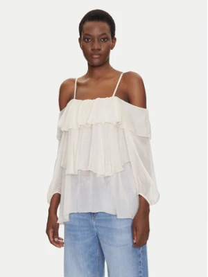 Dixie Bluzka C207W020A Écru Regular Fit