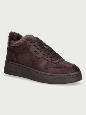 DKNY Autumn Fur sneakersy damskie brązowy