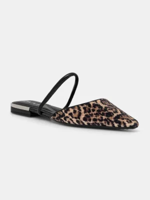 Dkny baleriny Cabbi kolor beżowy z odkrytą piętą K1530296