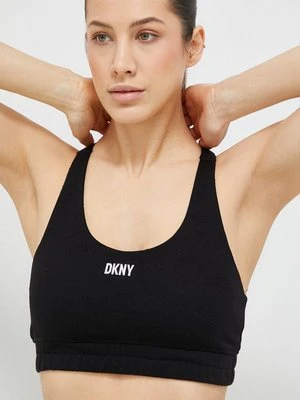 Dkny biustonosz sportowy kolor czarny