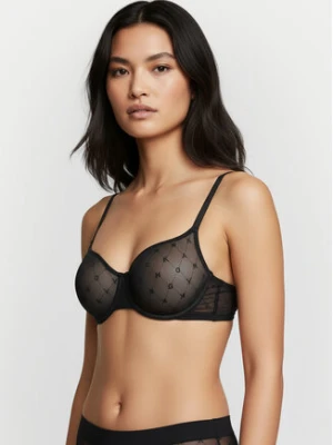 DKNY Biustonosz z fiszbiną DK4039 Czarny