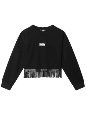 DKNY Bluza D35S93 D Czarny Regular Fit