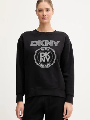 Dkny bluza damska kolor czarny z nadrukiem DP5T1340