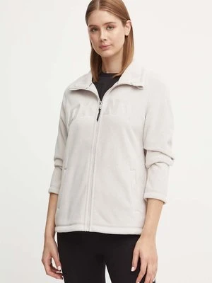 Dkny bluza polarowa kolor beżowy gładka DP4J9479