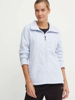 Dkny bluza polarowa kolor niebieski gładka DP4J9479