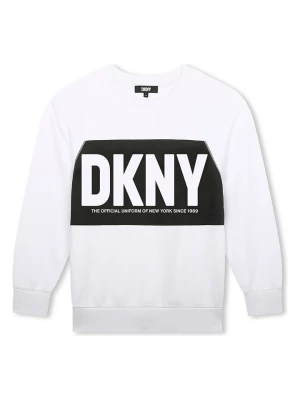 DKNY Bluza w kolorze biało-czarnym rozmiar: 140