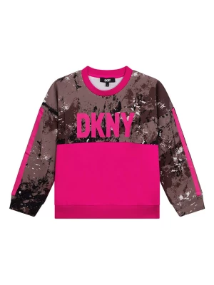 DKNY Bluza w kolorze brązowo-różowym rozmiar: 152