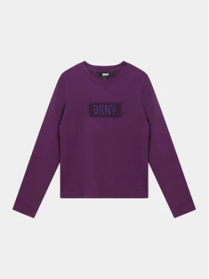 DKNY Bluzka D35T25 D Fioletowy Regular Fit