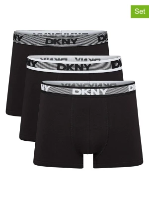DKNY Bokserki (3 pary) w kolorze czarnym rozmiar: L