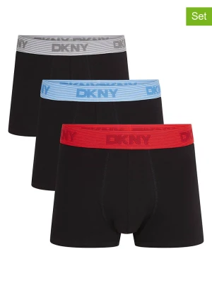 DKNY Bokserki (3 pary) w kolorze czarnym rozmiar: XL